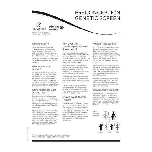 Preconception Genetic Screen fs